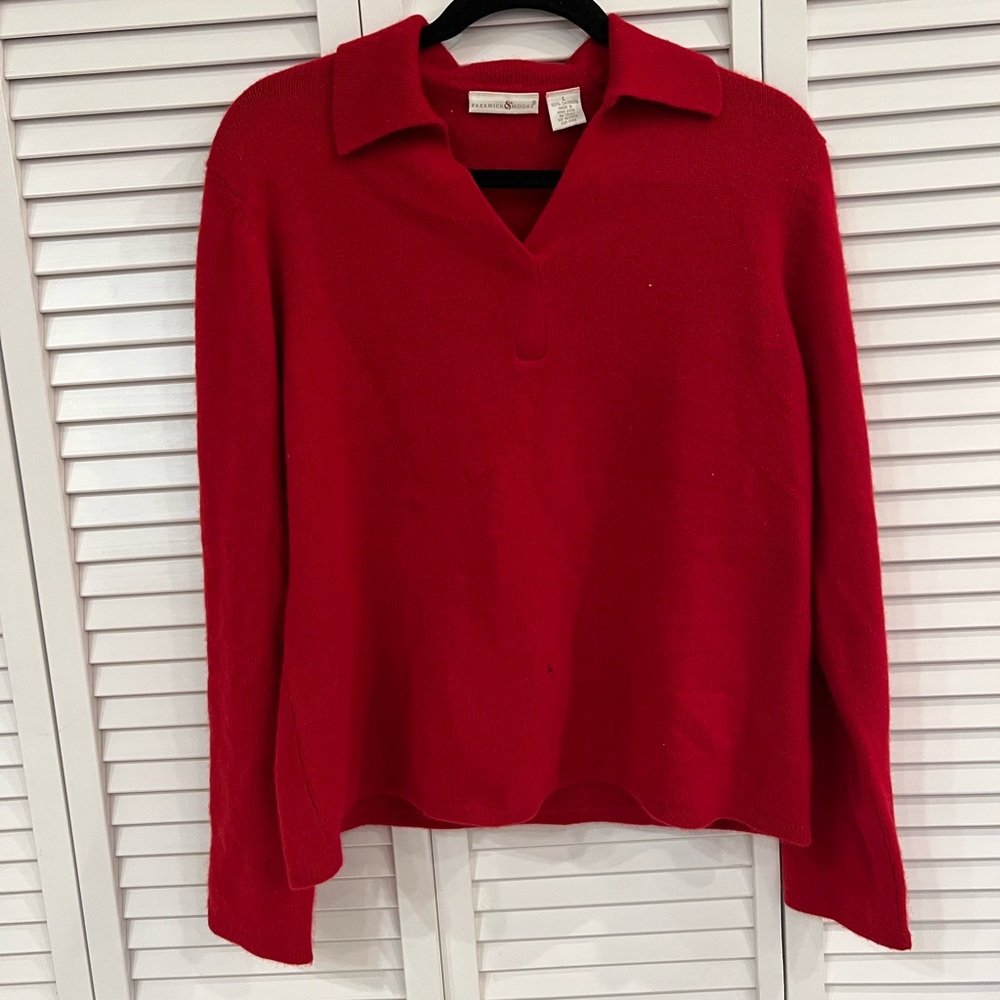 Red Cashmere Sweater